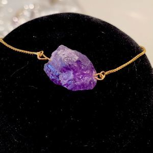 Natural Gemstone Purple Bracelet